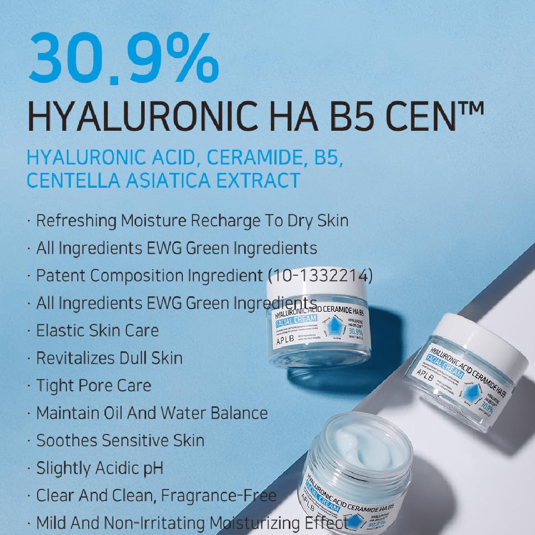APLB Hyaluronic Acid Ceramide HA B5 Facial Cream 55ml