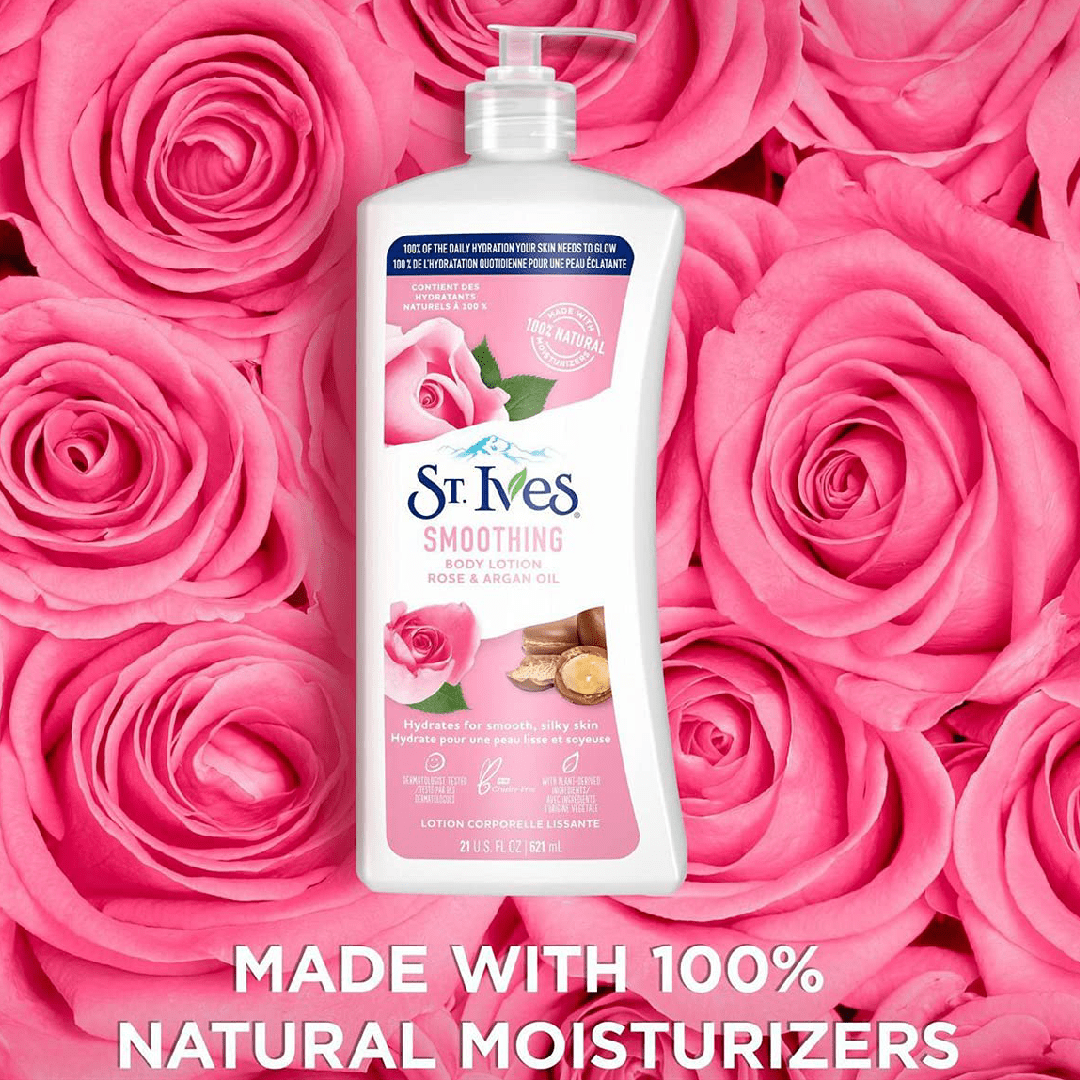 St. Ives Smoothing Rose & Argan Oil Body Lotion 621ml