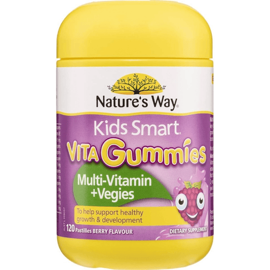 ature’s Way Kids Smart Vita Gummies Multivitamin + Vegies (120 Pastilles)
