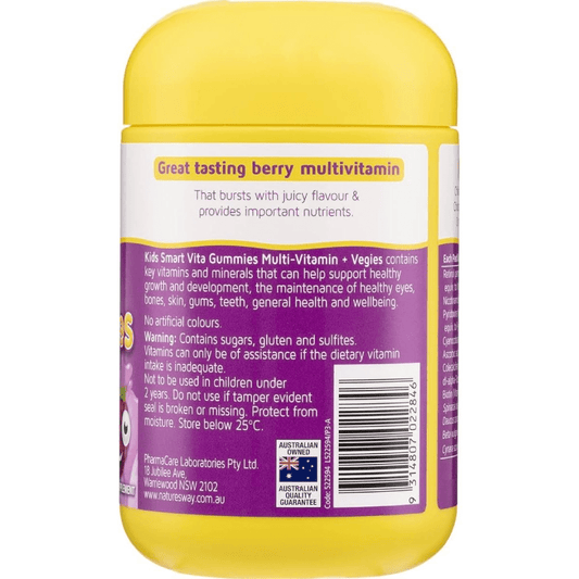 ature’s Way Kids Smart Vita Gummies Multivitamin + Vegies (120 Pastilles)