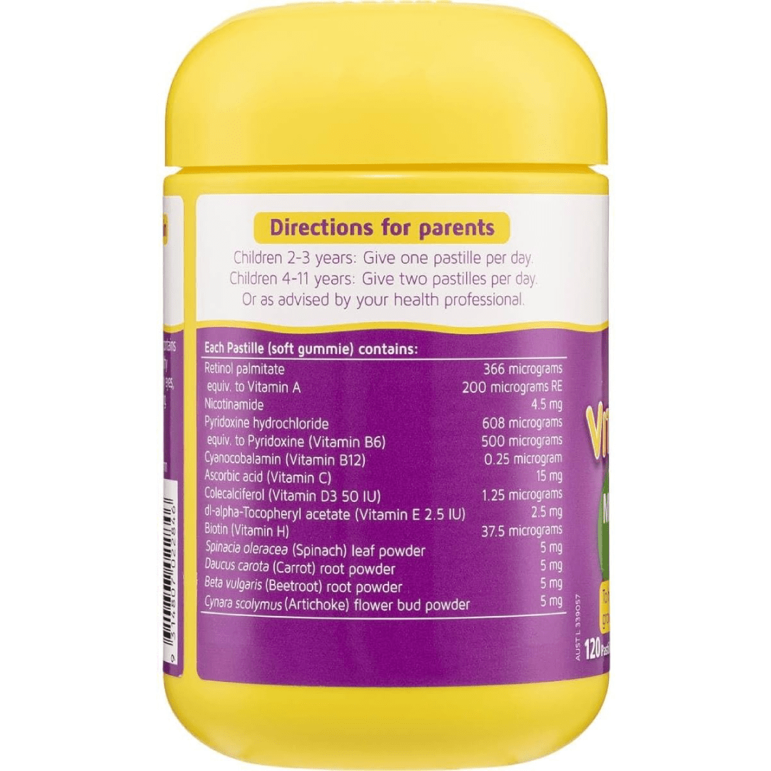 ature’s Way Kids Smart Vita Gummies Multivitamin + Vegies (120 Pastilles)