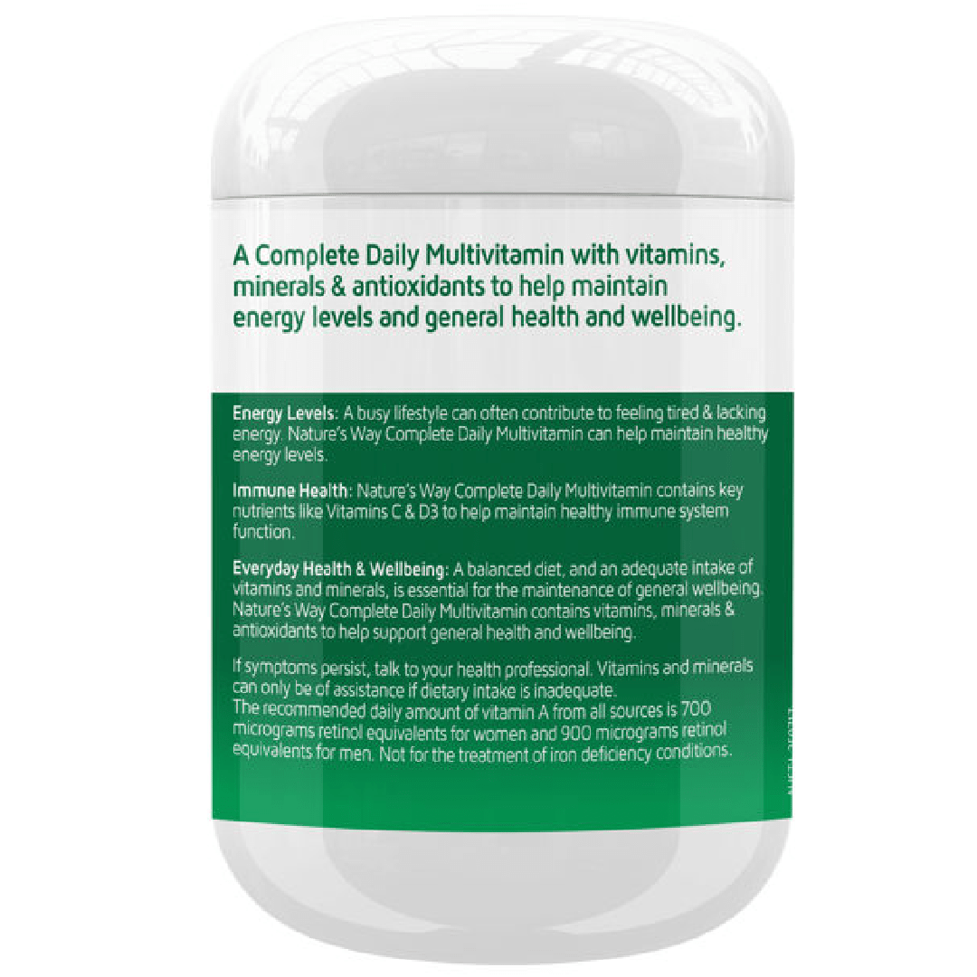 Nature’s Way Complete Daily Multivitamin with Antioxidants (250 Tablets)