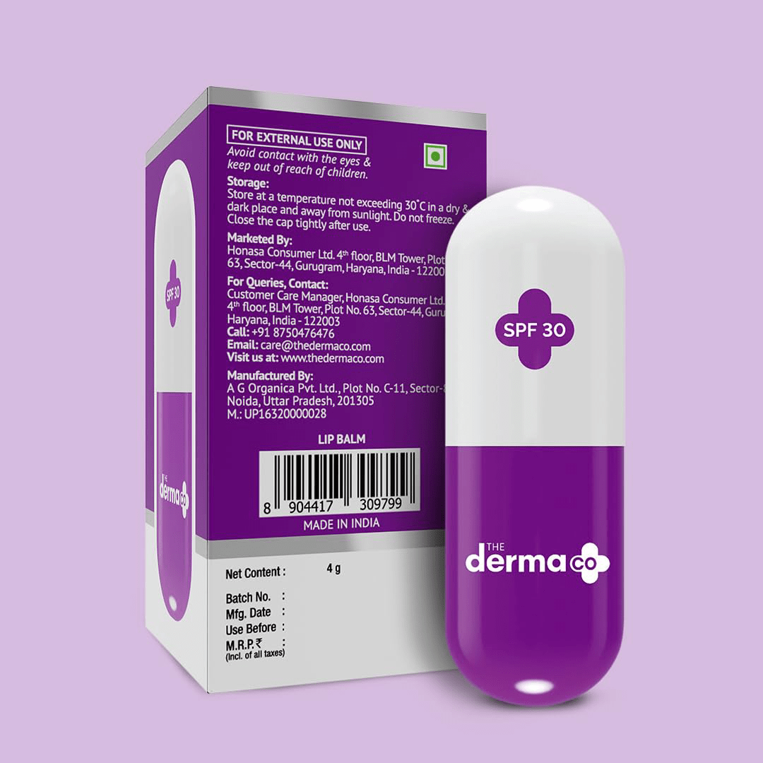 The Derma Co Ceramide Lip Balm SPF 30 – 4g