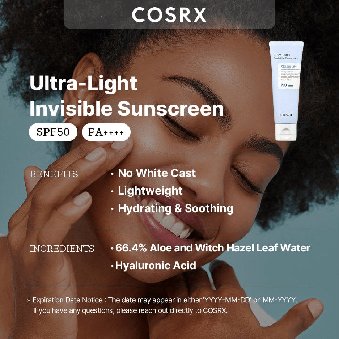 COSRX Ultra-Light Invisible Sunscreen SPF 50 PA++++ (50ml)