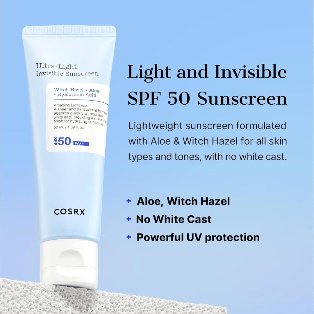 COSRX Ultra-Light Invisible Sunscreen SPF 50 PA++++ (50ml)