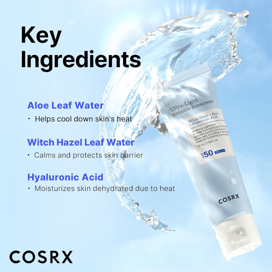 COSRX Ultra-Light Invisible Sunscreen SPF 50 PA++++ (50ml)