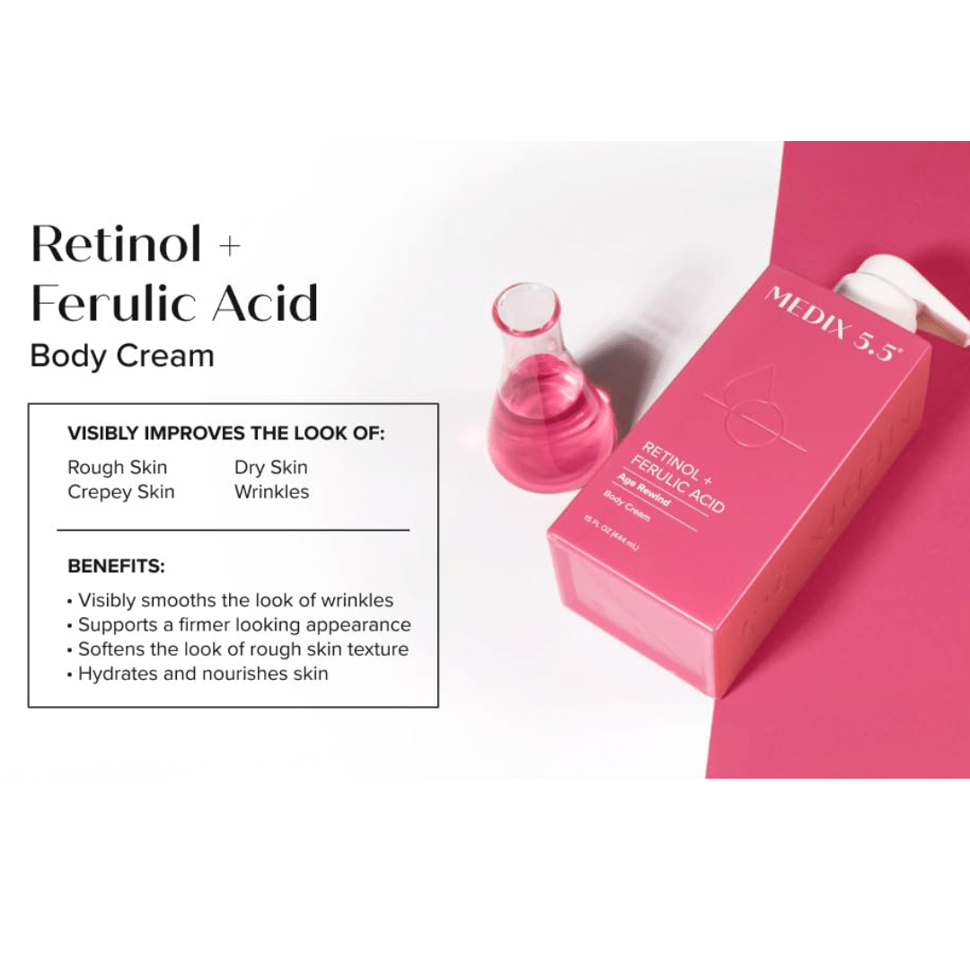 Medix 5.5 Retinol + Ferulic Acid Anti-Aging Body Cream 444ml