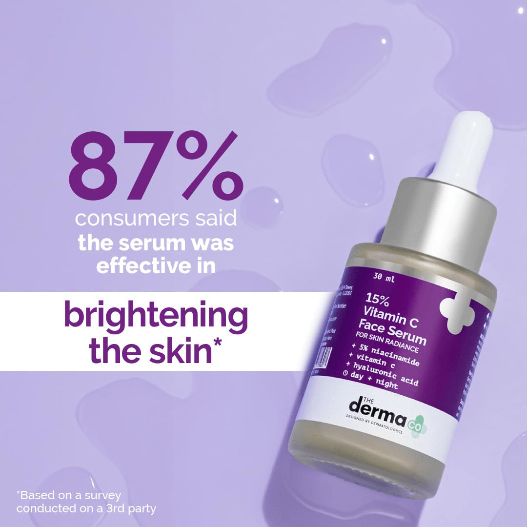 The Derma Co 15% Vitamin C Brightening Face Serum 30ml