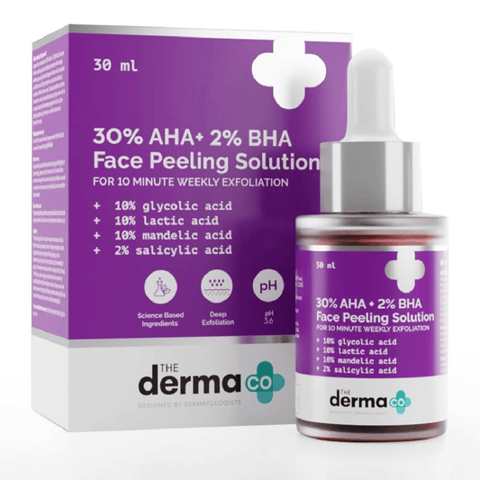 The Derma Co 30% AHA + 2% BHA Peeling Solution 30ml