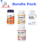 Bundle Pack Now Foods Glutathione (30 Capsules) , Ceylon Science Vitamin C (60 Capsules) , Bright Booster (60 Capsules) &amp; Glow ABC (60 Capsules)