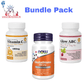 Bundle Pack Ceylon Science Vitamin C , Now Foods Glutathione & Glow ABC