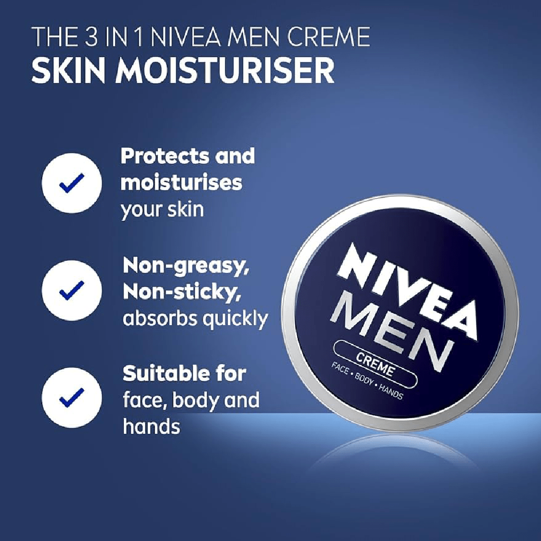 NIVEA MEN Face, Body & Hands Cream – 150ml