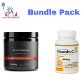Bundle Pack Toniq Glutathione (120 Capsules) &amp; Ceylon Science Vitamin C (60 Capsules)