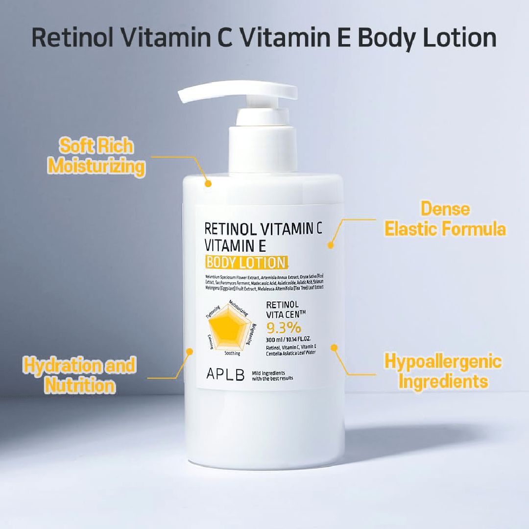 APLB Retinol Vitamin C &amp; Vitamin E Body Lotion 300ml