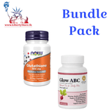 Bundle Pack Now Glutathione (30 Capsules) &amp; Ceylon Science ABC Glow (60 Capsules)