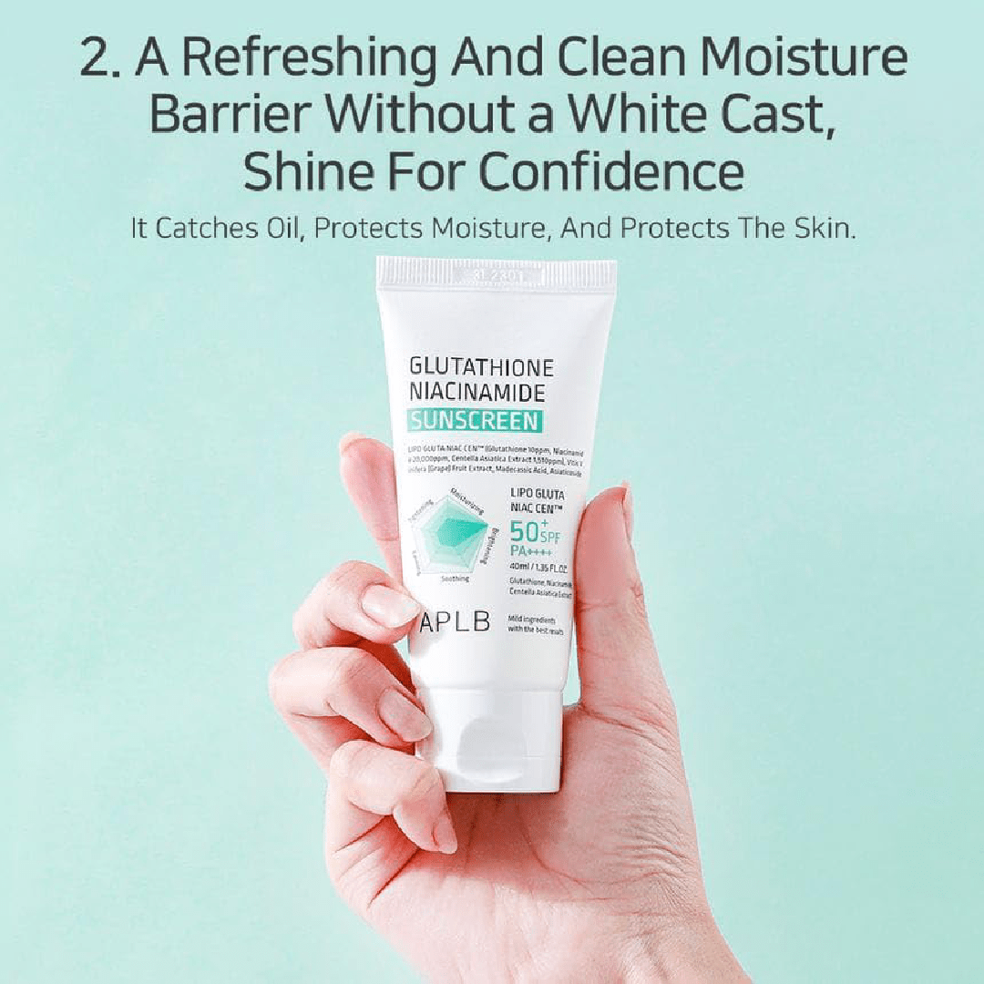 APLB Glutathione & Niacinamide Sunscreen SPF50 40ml