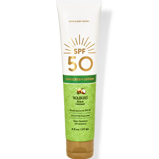 Bath & Body Works Waikiki Beach Coconut Sunscreen Lotion SPF 50 – 177ml
