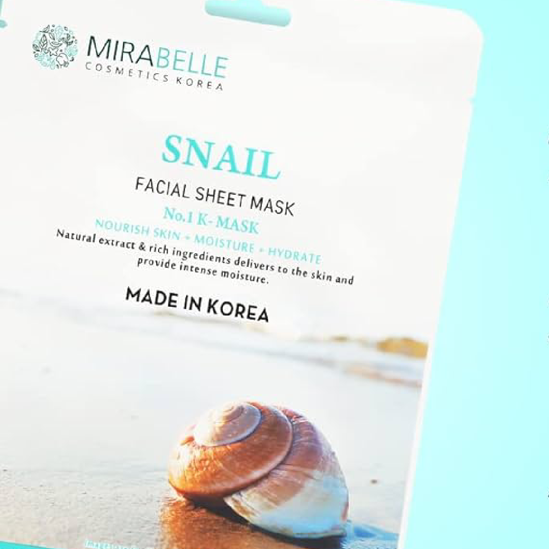 Mirabelle Snail Facial Sheet Mask – Korea 25ml