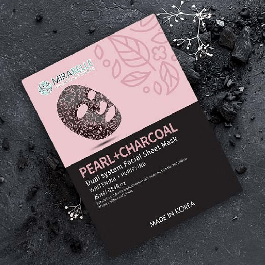 Mirabelle Pearl &amp; Charcoal Sheet Mask