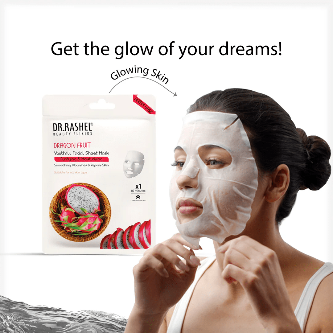 DR.RASHEL Dragon Fruit Sheet Mask With Serum