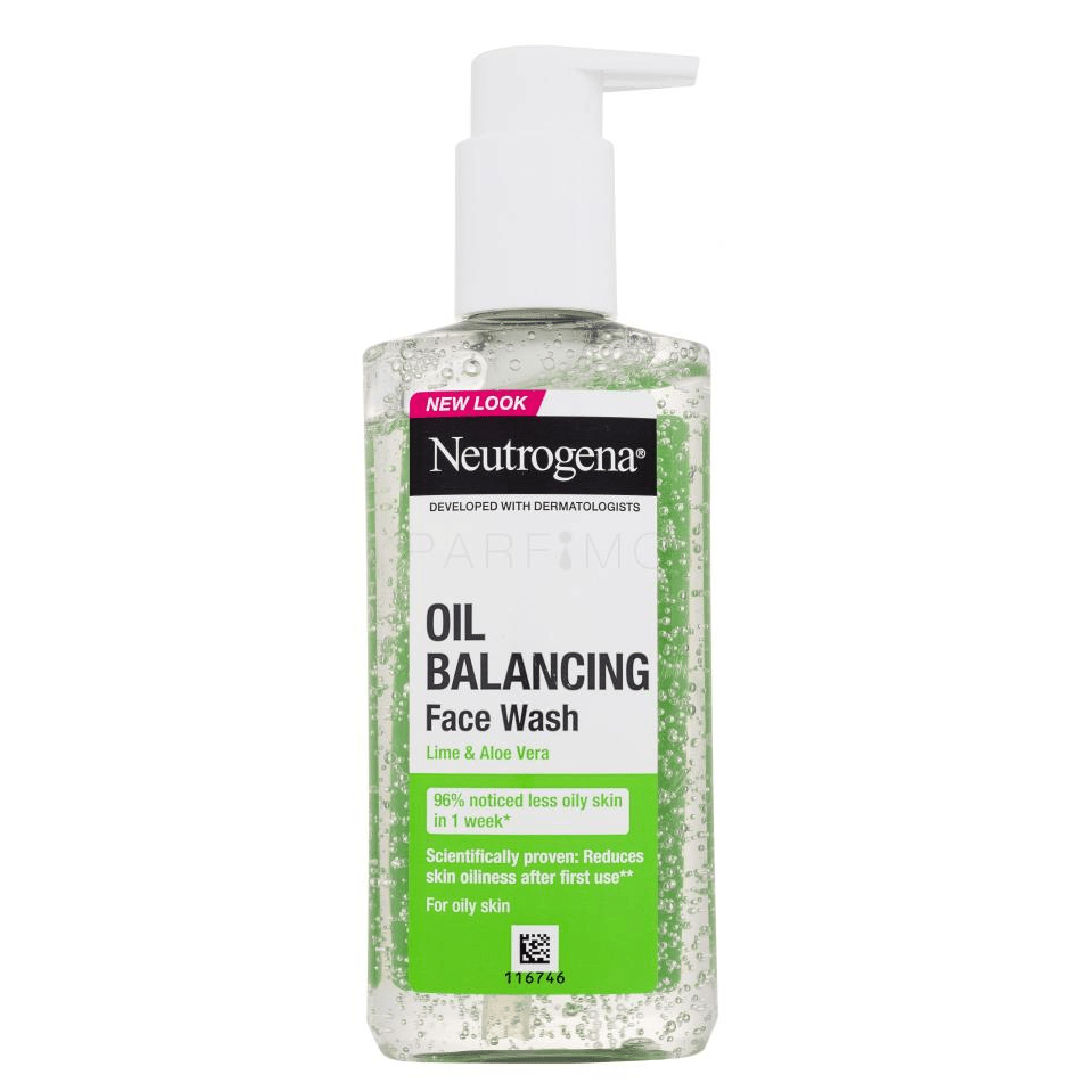 Neutrogena Oil Balancing Facial Wash with Lime & Aloe Vera – 200ml