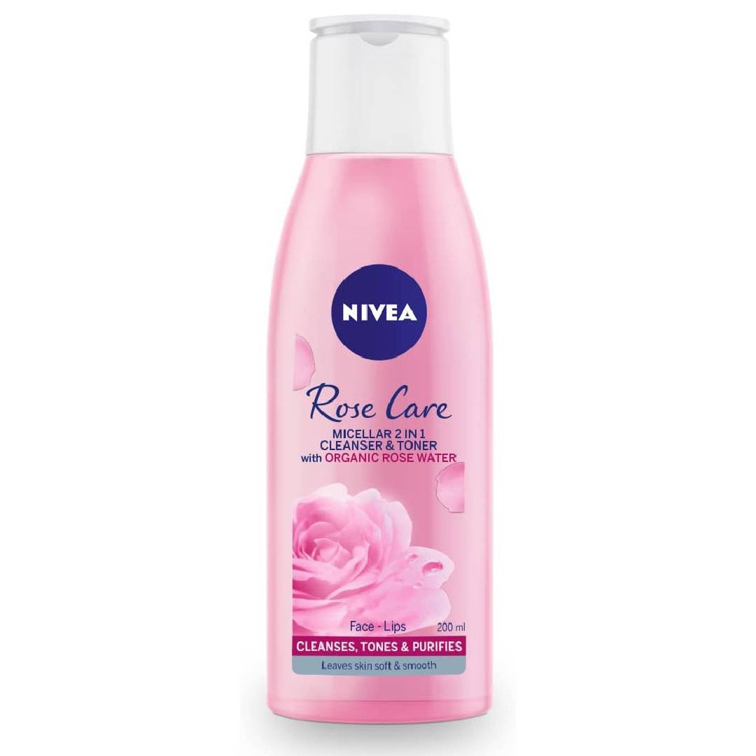 NIVEA MicellAIR 2 in 1 Rose Water Cleanser &amp; Toner (200ml)