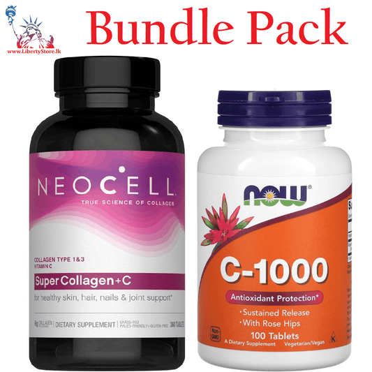 NeoCell Super Collagen + Vitamin C & NOW Foods Vitamin C-1000 Bundle Pack