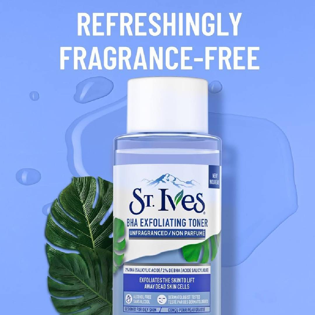 St. Ives Unfragranced BHA Exfoliating Facial Toner 197.5ml