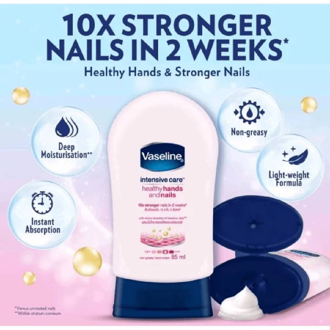 Vaseline Healthy Hands & Nails Cream 85ml