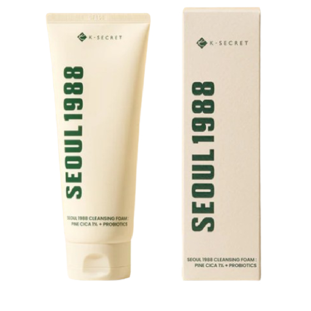 KSECRET SEOUL 1988 Cleansing Foam – Pine Cica 1% + Probiotics (150ml)