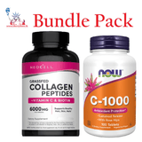 NeoCell Collagen + Vitamin C + Biotin Bundle Pack (With NOW Vitamin C-1000)