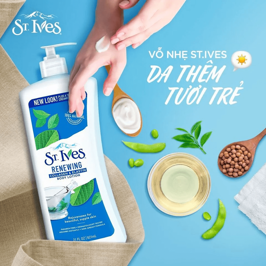 St. Ives Skin Renewing Body Lotion Collagen &  Elastin 621ml