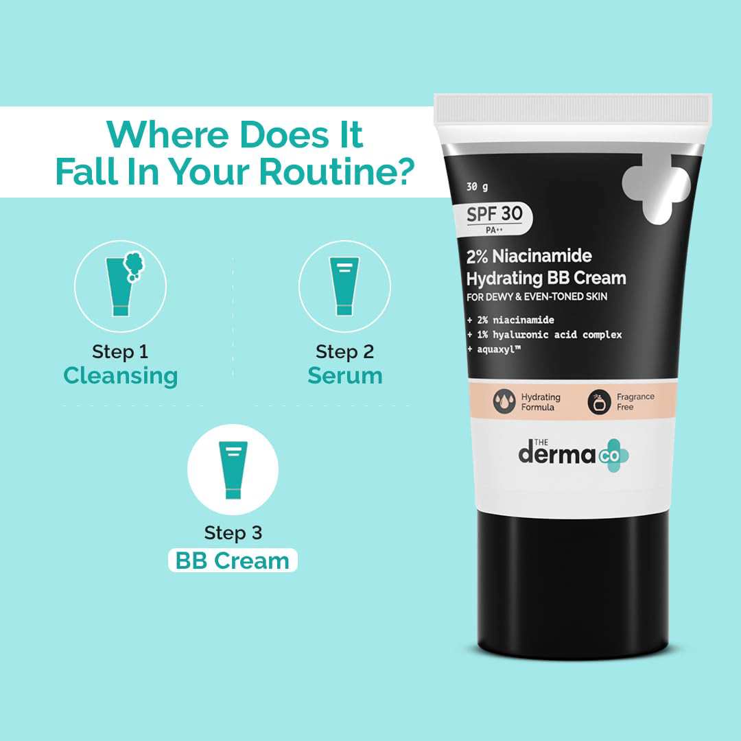 The Derma Co 2% Niacinamide Hydrating BB Cream 30g