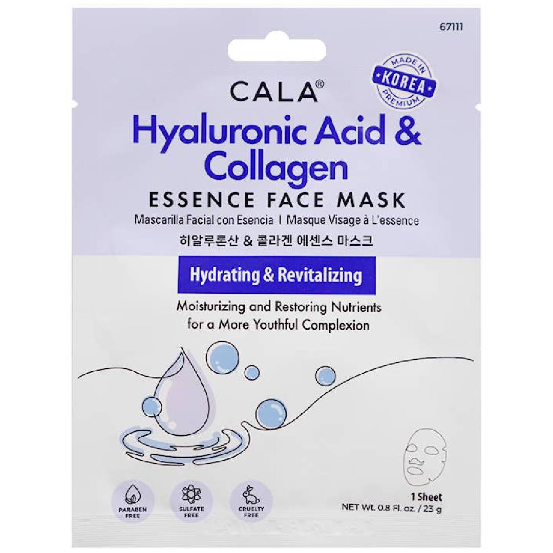 CALA Hyaluronic Acid & Collagen Essence Face Mask (23g)