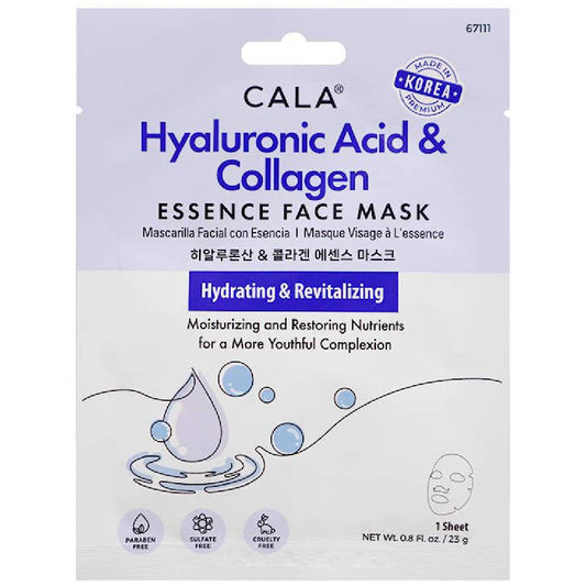 CALA Hyaluronic Acid & Collagen Essence Face Mask (23g)