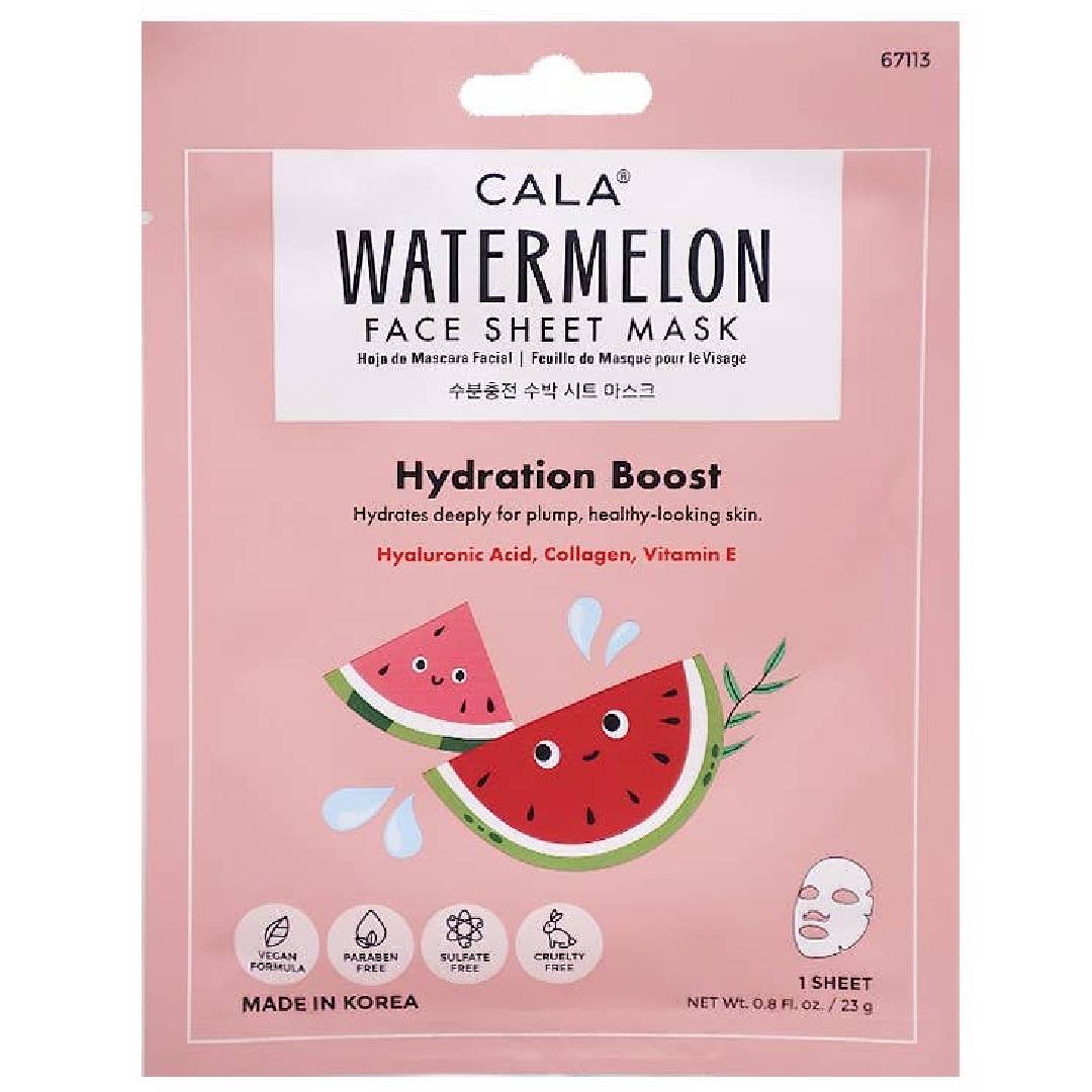 CALA Watermelon Face Sheet Mask 23g (1 Sheet)