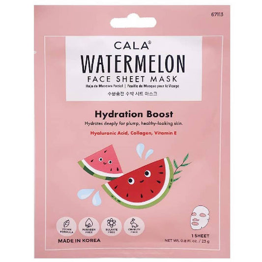CALA Watermelon Face Sheet Mask 23g (1 Sheet)