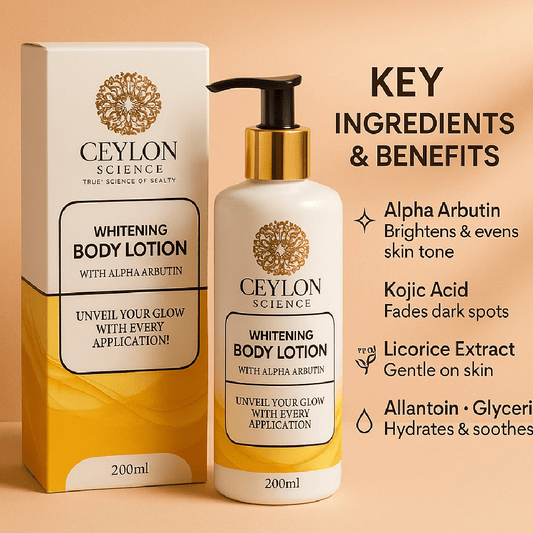 Ceylon Science Alpha Arbutin Whitening Body Lotion 200ml
