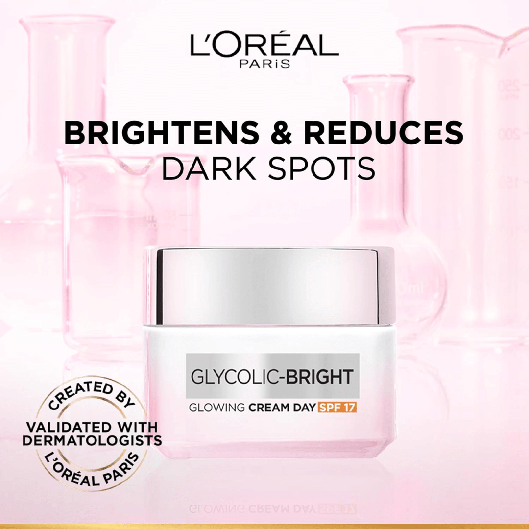 L’Oréal Paris Glycolic Bright Day Cream SPF 17 – 50ml