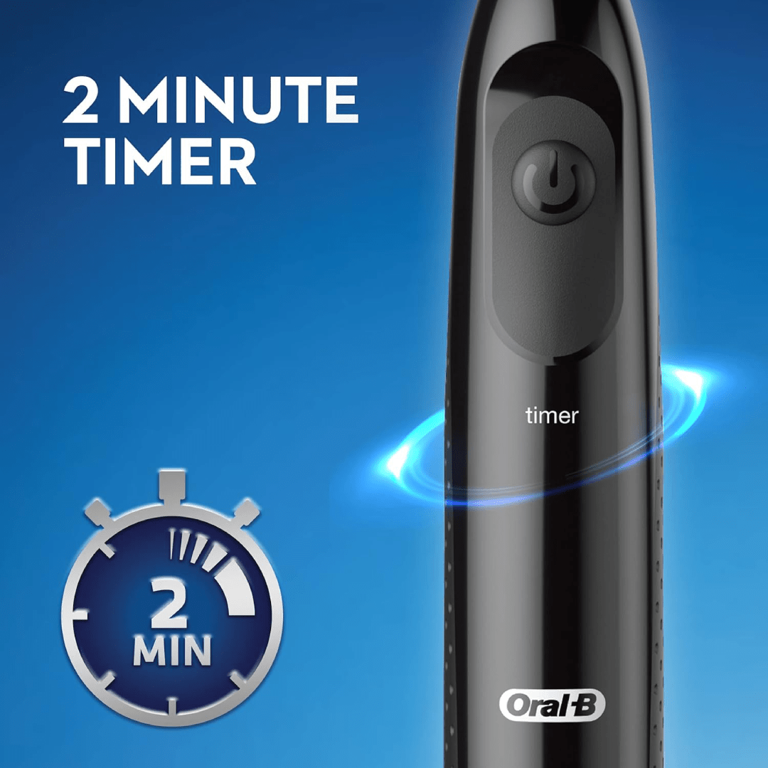 Oral-B Power 100 Charcoal Battery Toothbrush – Black
