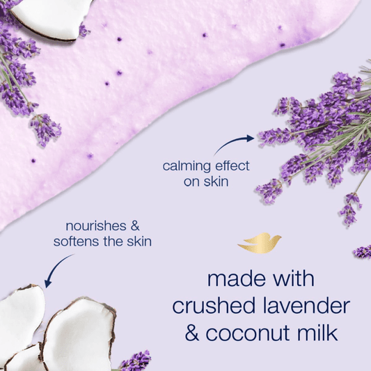 Dove Crushed Lavender & Coconut Milk Body Polish 298g