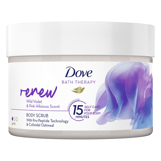 Dove Renew Violet & Pink Hibiscus Body Scrub 295ml