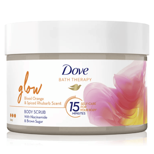 Dove Glow Blood Orange & Spiced Rhubarb Body Scrub 295ml