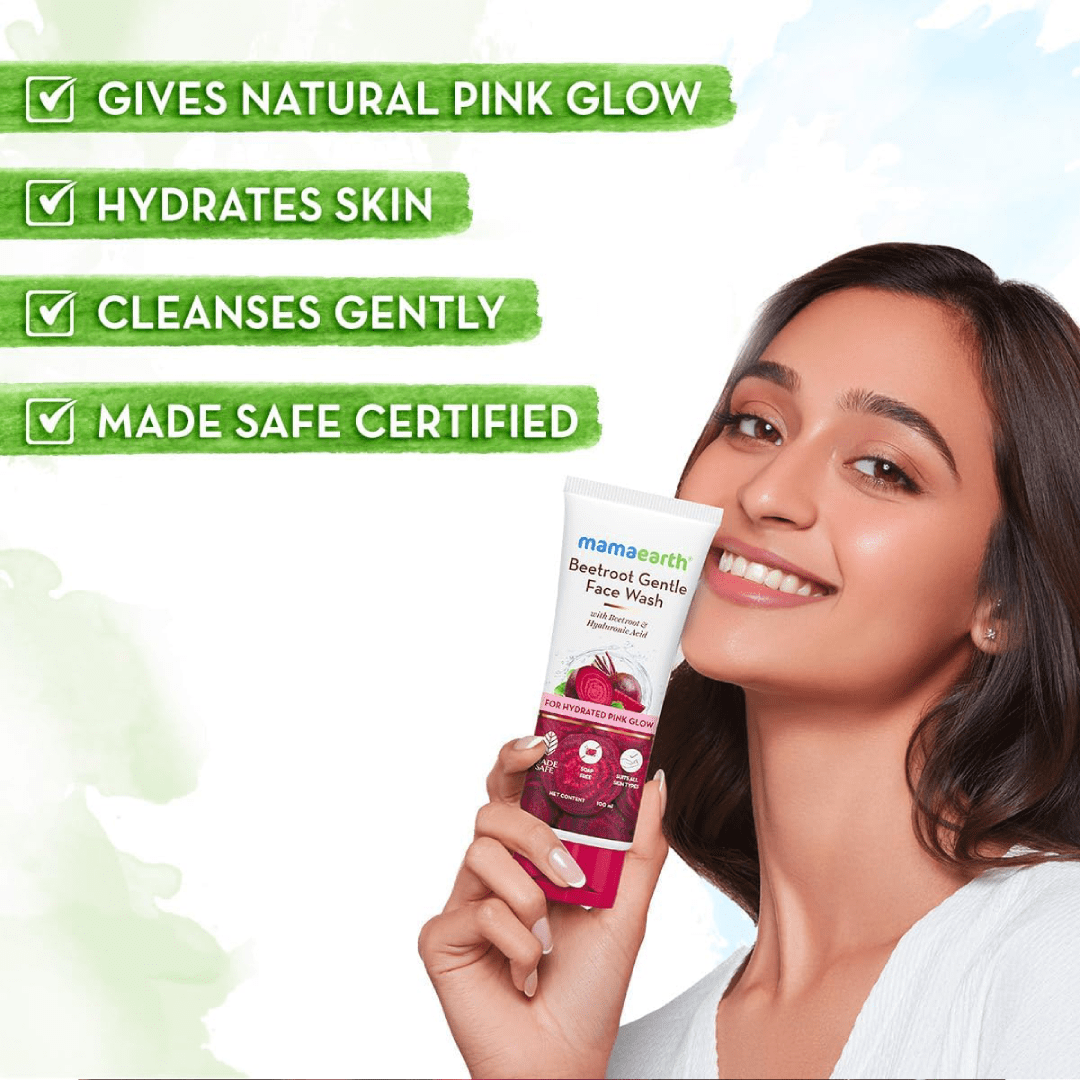 Mamaearth Beetroot Gentle Face Wash 100ml