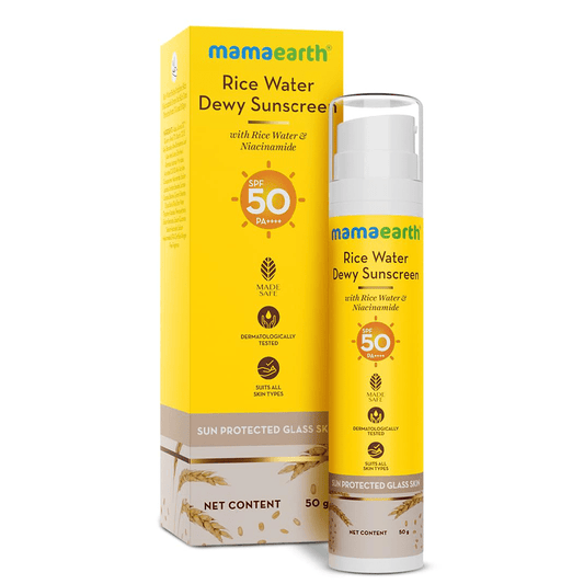 Mamaearth Rice Water Dewy Sunscreen SPF 50 PA++++
