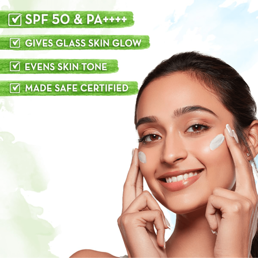 Mamaearth Rice Water Dewy Sunscreen SPF 50 PA++++