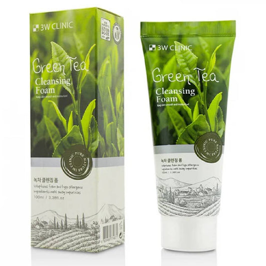 3W Clinic Green Tea Foam Cleansing 100ml