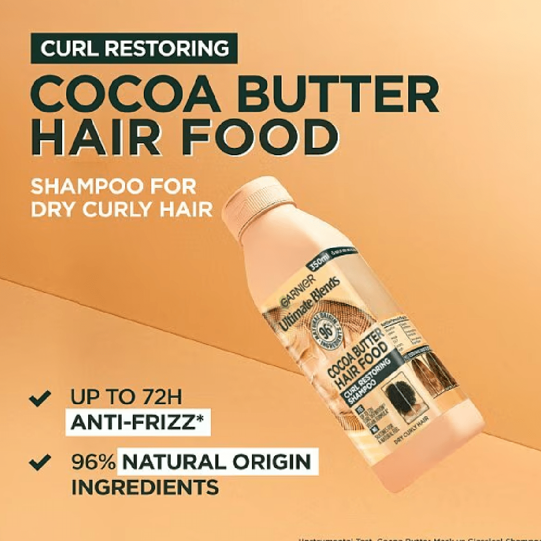 Garnier Hair Food Cocoa Butter Shampoo 350ml