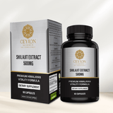 Ceylon Science Shilajit Extract 500mg – 60 Veg Capsules