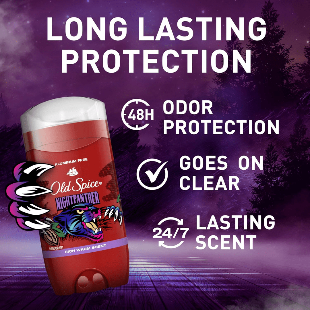 Old Spice NightPanther Deodorant Stick for Men – 85g